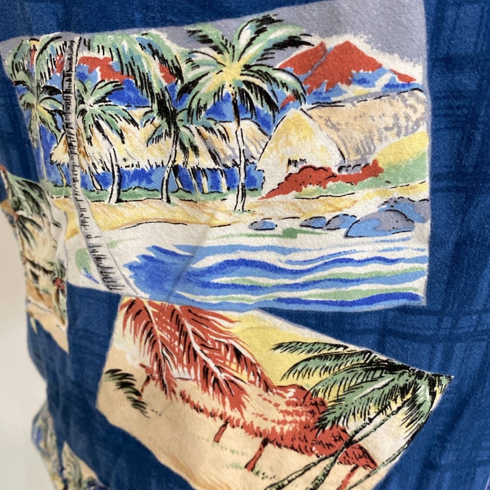 Quicksilver, Silver Edition Button Up Aloha Tropi… - image 6